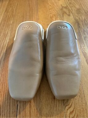 Women's GOAT Taurus Tan Leather Slip-On Mules